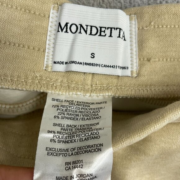 NEW Mondetta Women's S Heathered Fleece Jogger Pants Relaxed Fit Beige - Picture 6 of 9